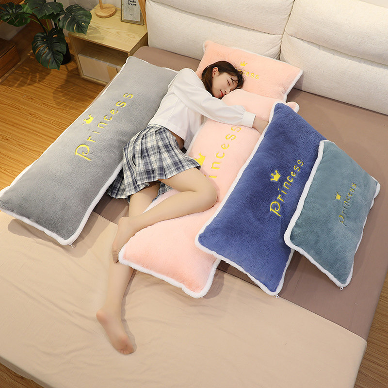 可拆洗床头抱枕靠垫学生宿舍单人双人可爱长条枕头床上靠枕大靠背