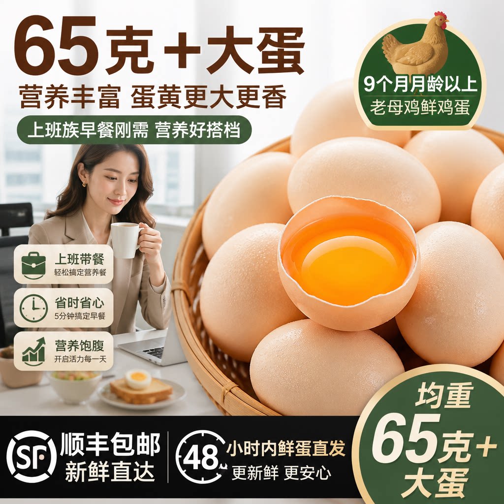 高营养老母鸡鸡蛋【顺丰次日达】