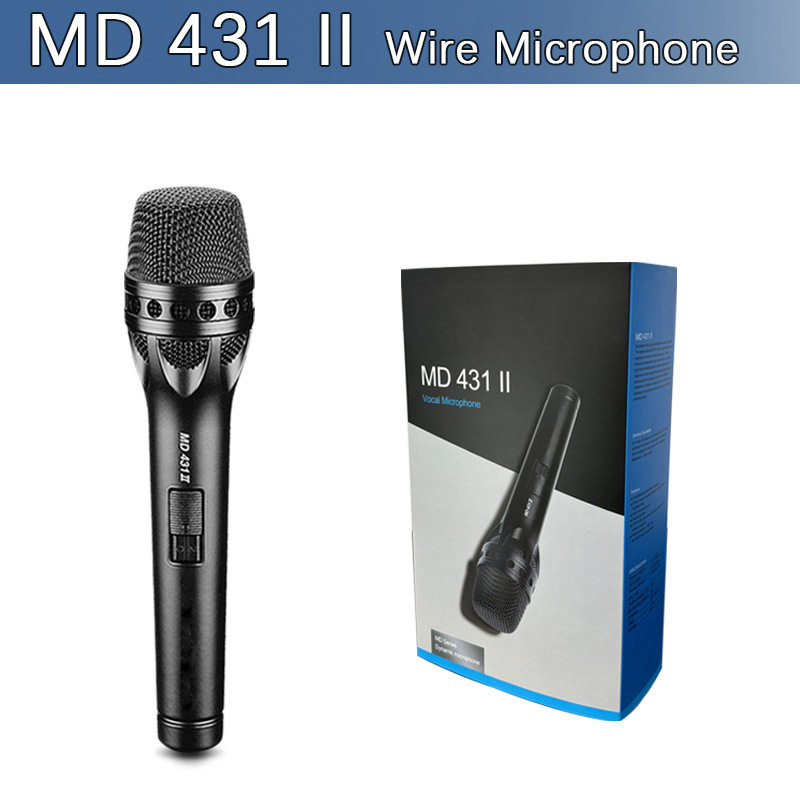 MD 431 II专业KTV舞台有线麦克风卡拉ok会议唱歌手持演讲动圈麦