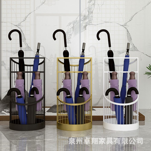 家用雨伞架门口商用雨伞桶放伞架家用挂伞收纳架置物架铁艺伞桶