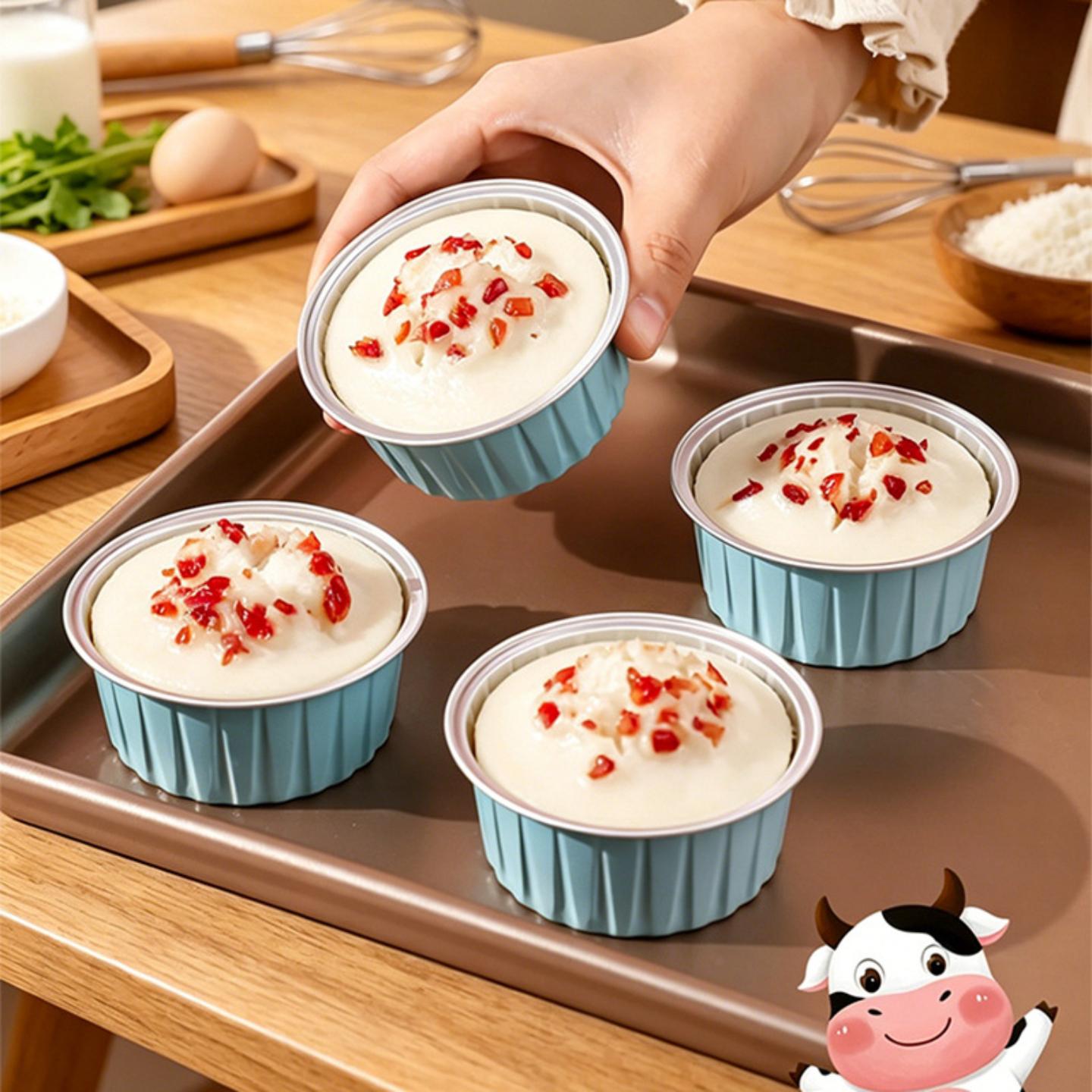 发糕专用食品级耐高温锡纸碗烘焙图片