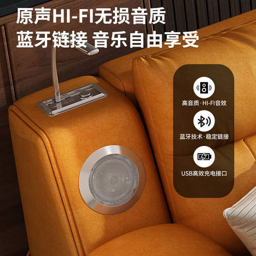 三国鲁匠简约科技布艺沙发床两用多功能实木沙发客厅小户型推拉床