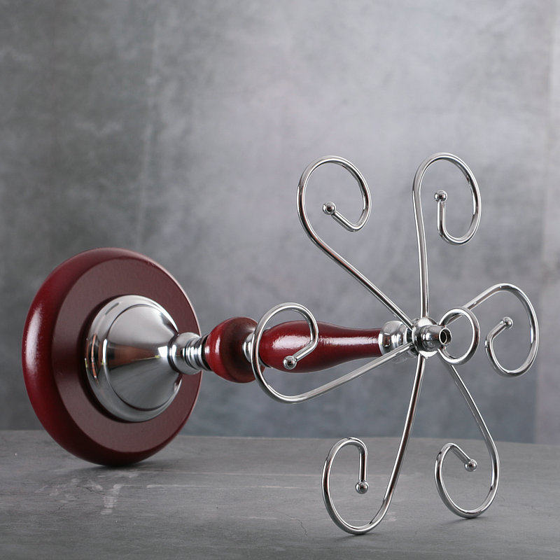 聆听者红酒杯架倒挂高脚杯家用创意实木欧式悬挂酒柜摆件酒架包邮