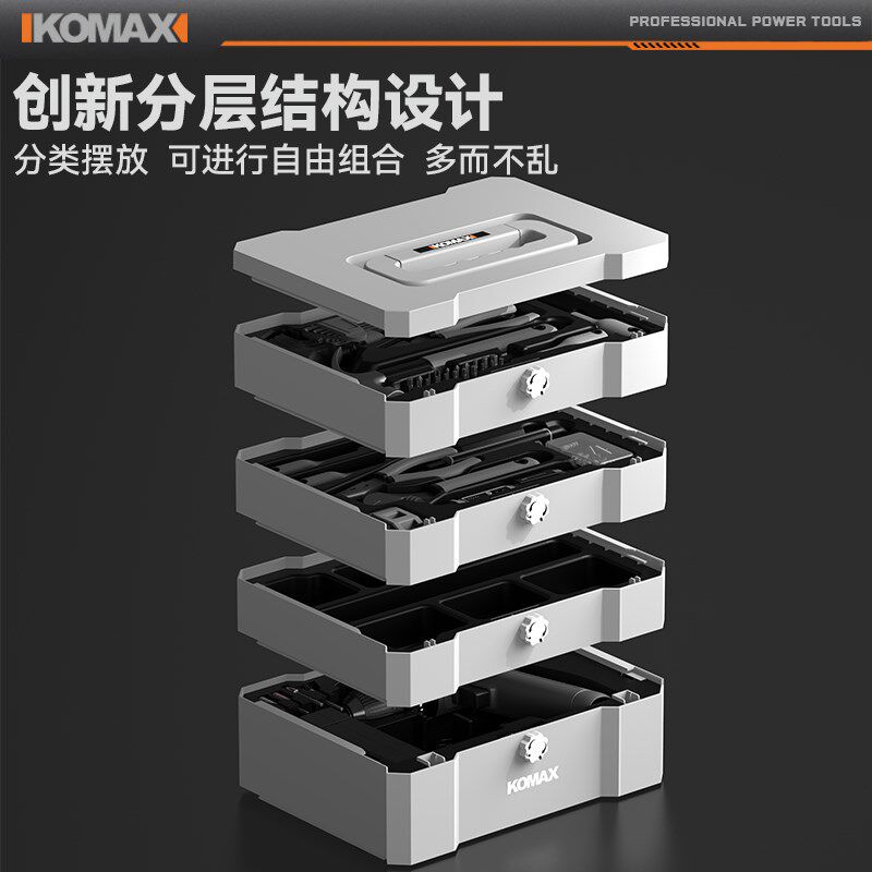 工具箱日常家用多功能五金维修组合套装大全车载家装收纳电动工具
