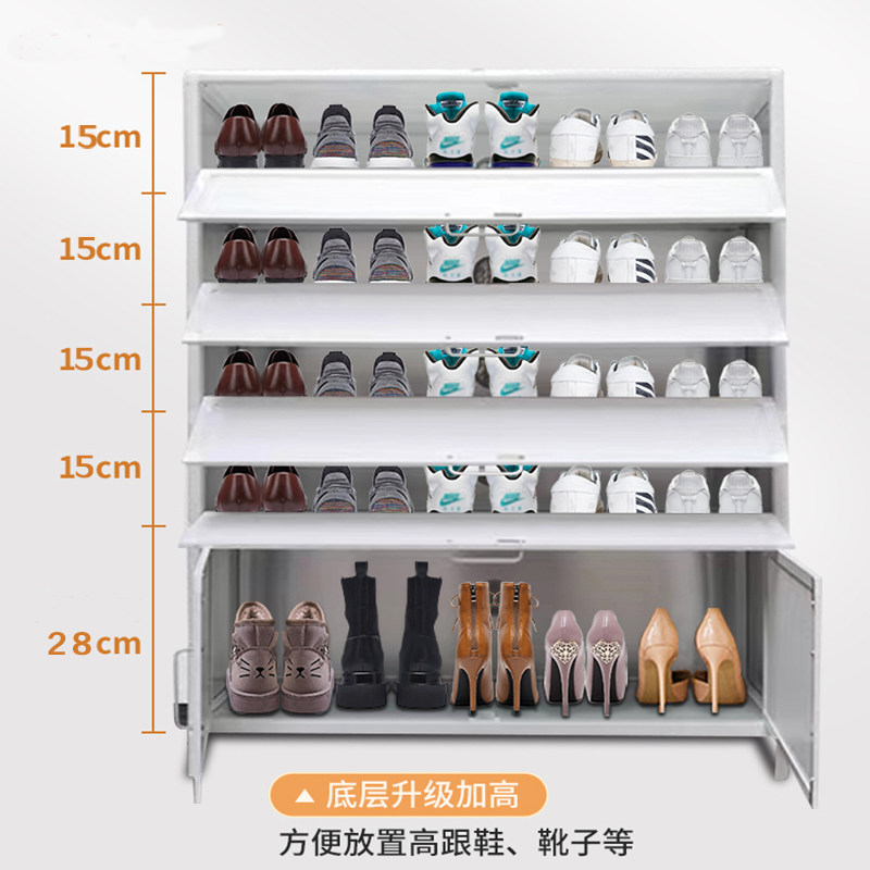 加厚大容量室外户外铝合金鞋柜阳台防晒简易家用防水鞋架多层柜子