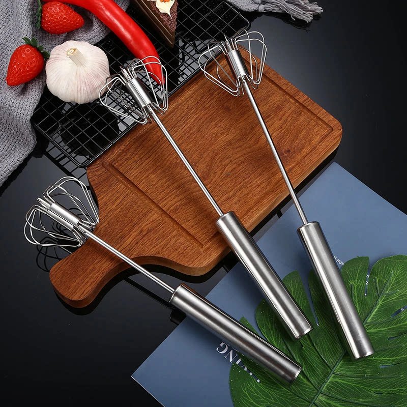 【新客立减】不锈钢打蛋器半自动手持式迷你家用手动奶油打蛋机wy