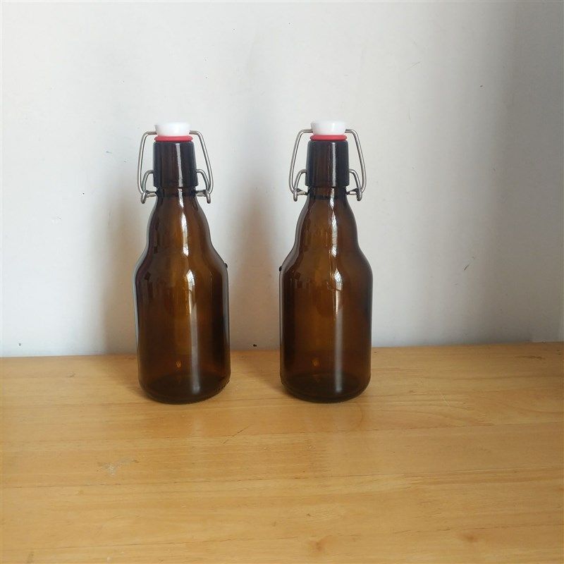 成箱出售新款330毫升卡扣棕色玻璃瓶啤酒瓶.空瓶汽水瓶饮料瓶红酒
