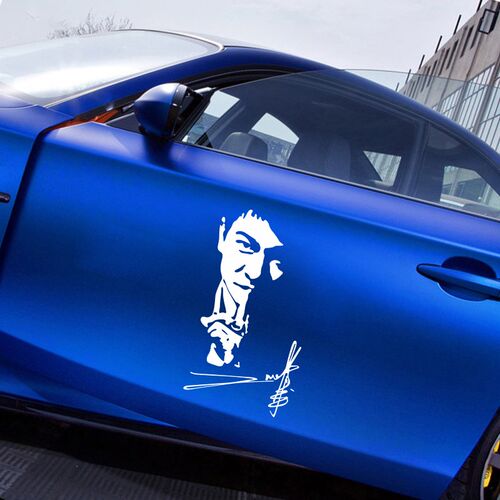 华仔刘德华剪影汽车反光防水贴纸个性创意装饰搞笑后挡风玻璃贴