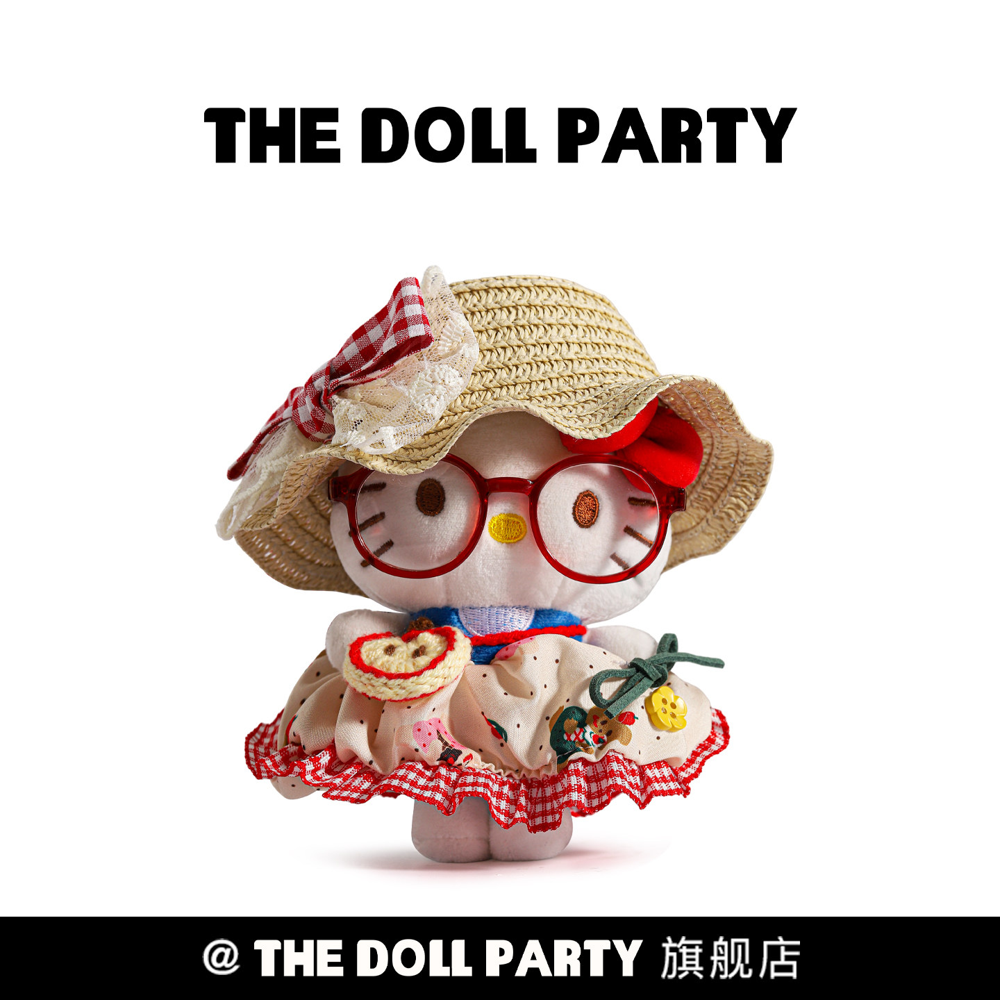 正版可爱草帽hellokitty包包挂件图片