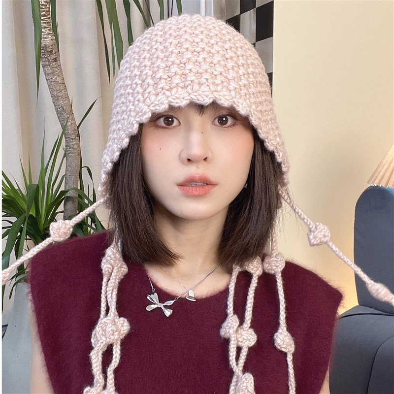 针织帽假发可拆卸网红流苏短发锁骨发微卷内扣假发自然逼真假发女