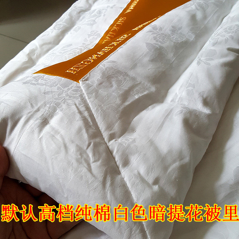 纯手工大红色陪嫁双人丝绸缎棉花结婚喜被子单件春秋龙凤加厚定做