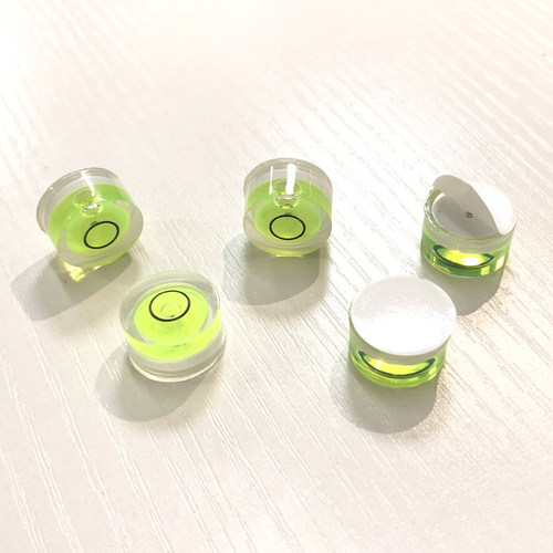 水平仪迷小型圆形水平泡平衡尺微型万向仪水准泡亚克力单线水平珠