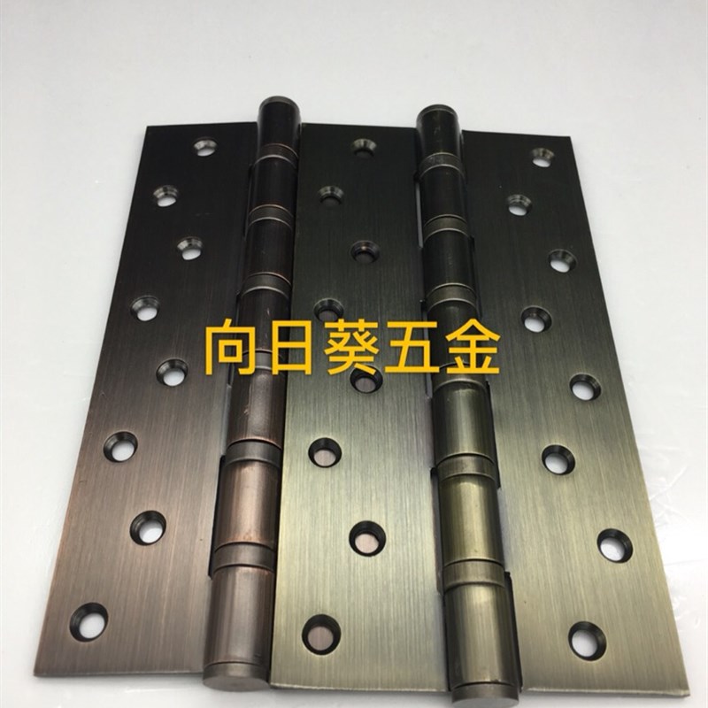 不锈钢8寸青古铜红古铜黄古铜平开合页加厚酒店宾馆大门平开活叶