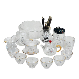 亿凯鑫透明玻璃茶具套装家用简约功夫茶具加厚耐热茶壶泡茶器茶杯