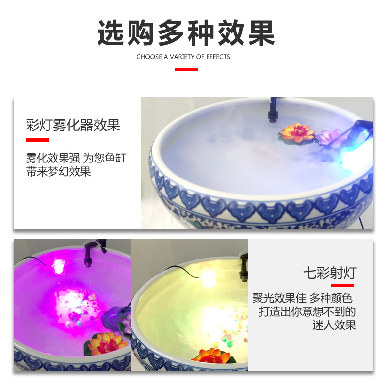 陶瓷鱼缸过滤器金鱼缸圆形缸过滤外置过滤桶草缸过滤系统整套循环