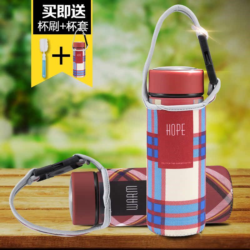 创意保温杯情侣个性茶杯高档车载水壶男女士保暖瓶子不锈钢水杯子