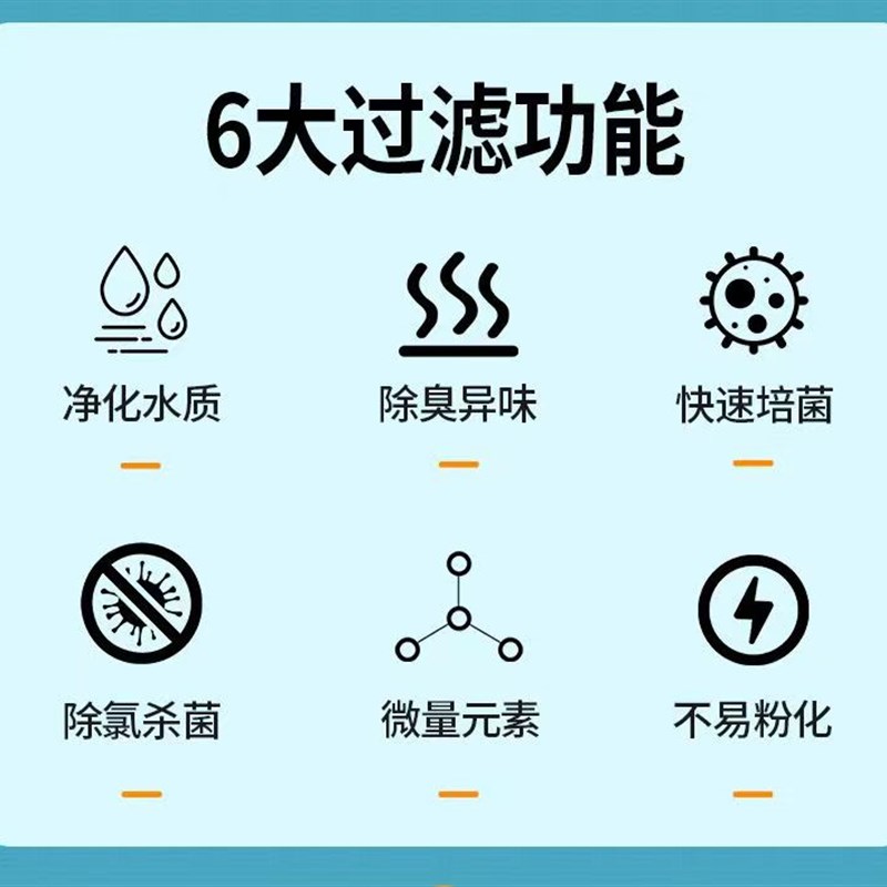 细菌屋滤材鱼缸过滤材料水族滤棉纳米石英整箱硝化细菌陶瓷环培菌