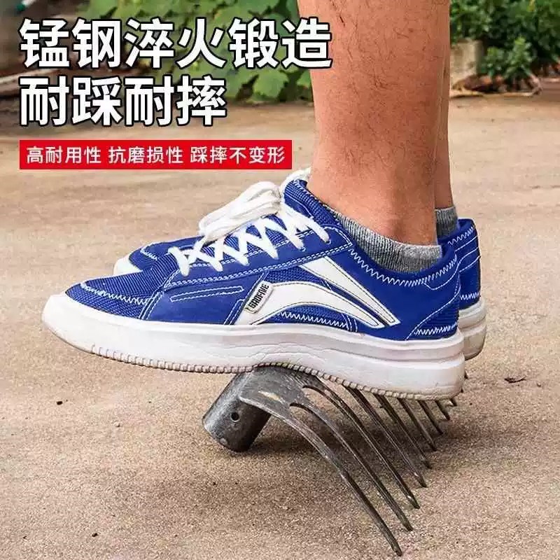 加厚锰钢钉耙农用种菜翻土松土九齿钢耙开荒翻地锄头农具扒草神器