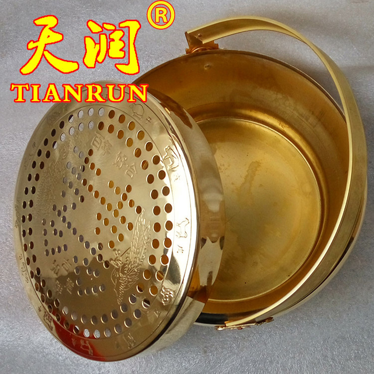 大中小号纯铜火冲盆炉笼暖脚手宝怀炉旺盘烧木炭结婚陪嫁婚湯婆子