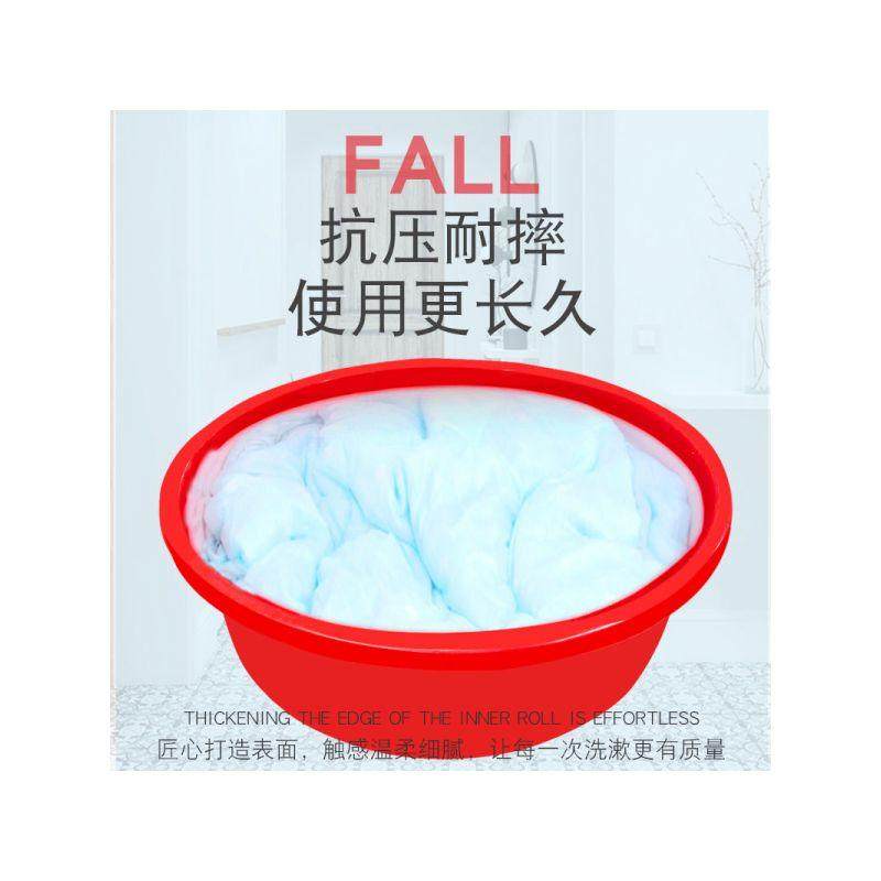 塑料红盆洗衣盆洗澡大盆大人 超大 圆形盆子大号全身家用加厚特大