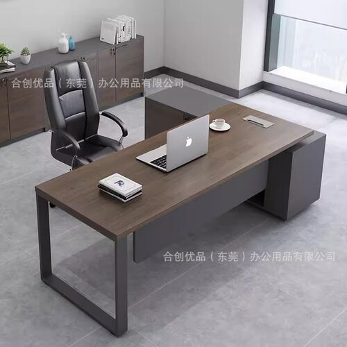 厂家直销老板桌简约现代经理主管桌椅组合公司办公电脑桌单人班台