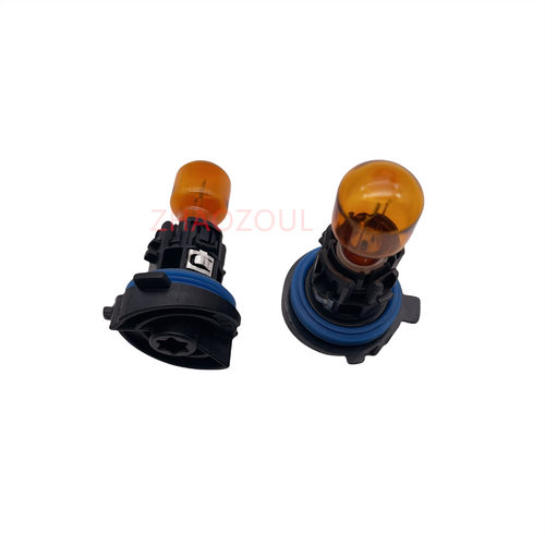 2PCS原装白色琥珀色PH24WY适用于标致30085008雪铁龙C5日间行车灯