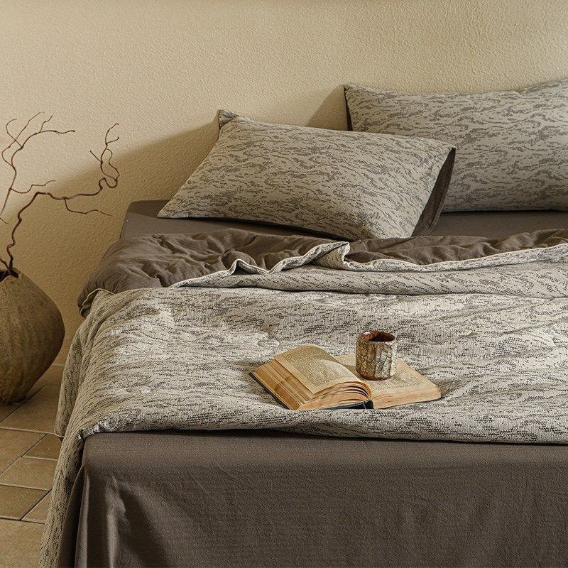 轻奢风 纯棉A类提花空调被四件套全棉夏凉被单人可机洗薄款被夏季