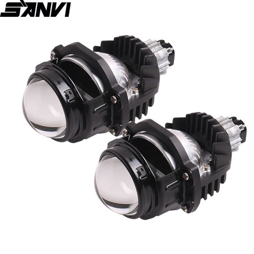 三为工厂SANVI 2寸LED双光透镜大灯35w 6000k汽车摩托车灯