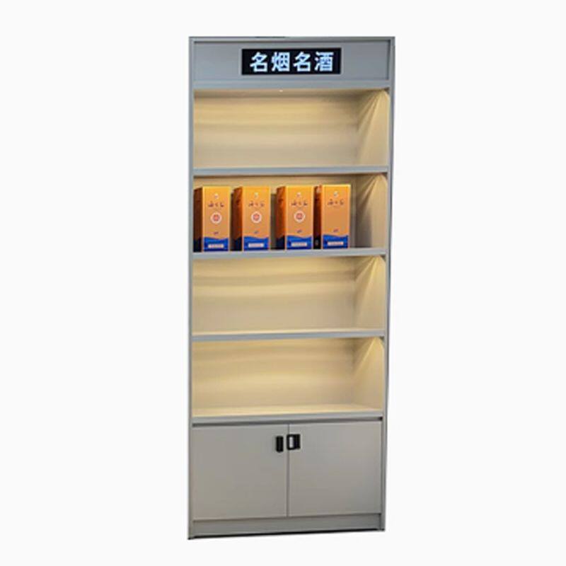 烟酒柜超市烟柜便利店展示柜小卖部烟柜收银台玻璃转角组合陈列柜图片