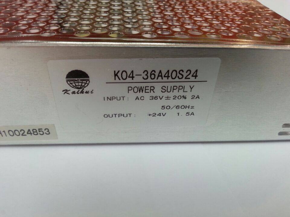 凯辉工业开关电源K04-36A40S24 AC(DC)-DC隔离输入36V输出24V1.5A