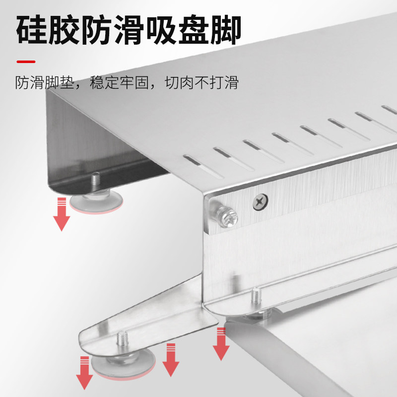 药材切片机切排骨神器家用厨房小铡刀肉人参刀阿胶鸡爪闸刀不锈钢