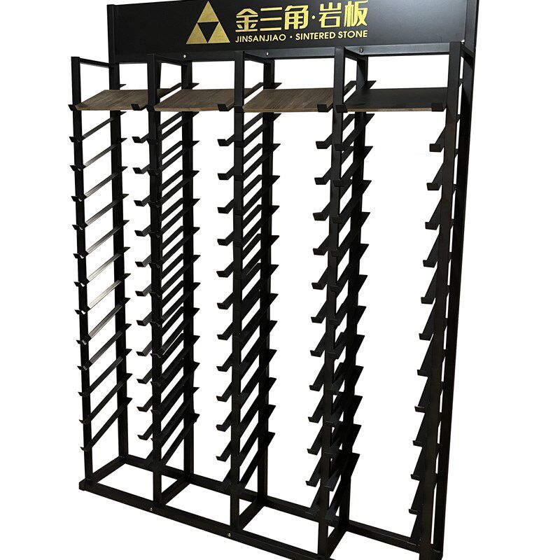 瓷砖展示架立式铝扣板石材地板样品展架色板架子吊顶橱柜门板货架