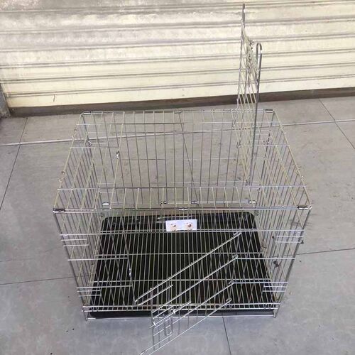 不锈钢折叠狗笼子坚固不生锈猫笼室内泰迪贵宾狗笼中小型犬室外笼