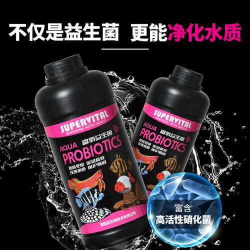 鱼缸益生菌水族硝化营养液龙鱼观赏鱼肠炎厌食药养鱼专用消化活菌