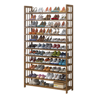 柜楠竹鞋 架子 架家用简易门口收纳省空间经济型多层实木防尘放鞋 鞋