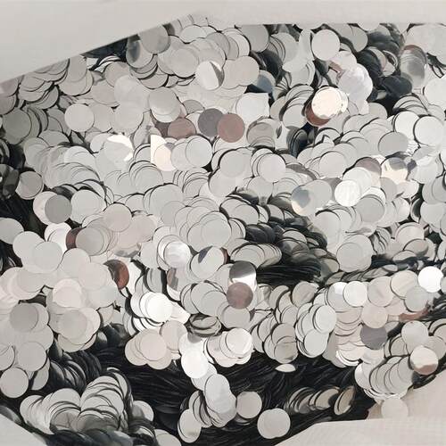气球亮片银色玫瑰金圆片彩色纸片波波气球填充物透明气球金色亮片
