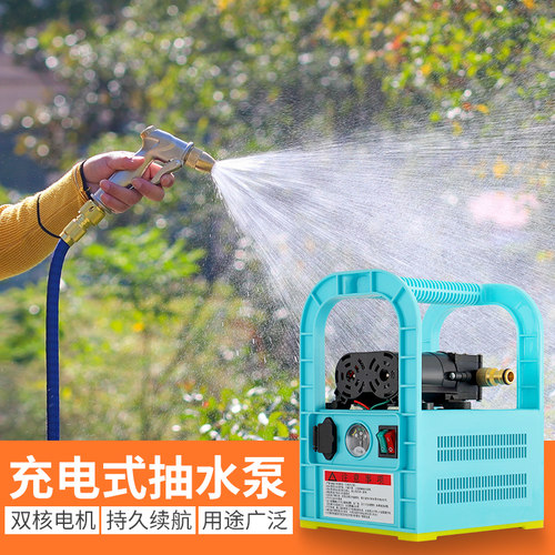 充电式抽水泵浇水神器农用浇地抽水机灌溉浇菜家用洗车田园浇水机