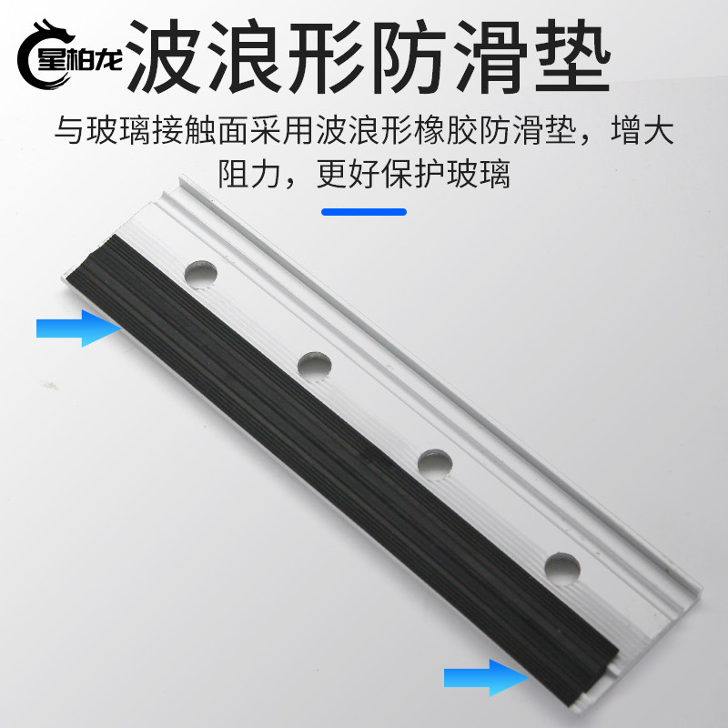 感应门免打孔短门夹自动门专用12MM无框玻璃门夹铝合金吊夹配件
