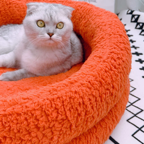 深度睡眠猫窝冬季厚实保暖小型犬泰迪狗窝封闭式挡风厚实宠物窝 - 封面