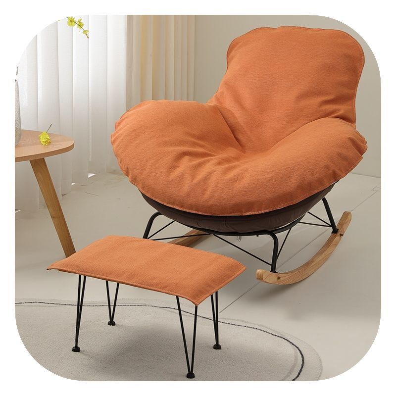 网红龙虾摇椅单人沙发垫单个椅子替换套罩盖布摇椅懒人躺椅垫坐垫