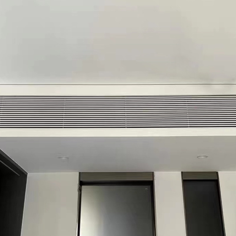 铝合金中央空调隐形出风口无边框加长线性百叶格栅内嵌回风可拆卸