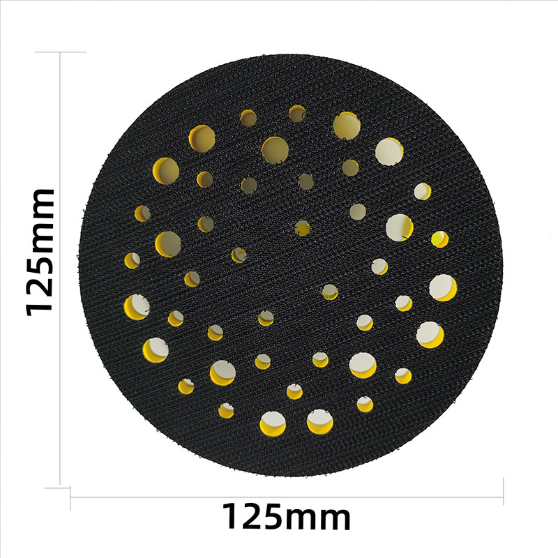 适用于摩卡打磨机托盘5寸多孔干磨机底座粘盘125mm气动砂纸机磨盘
