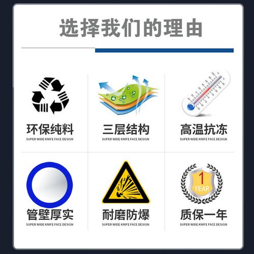 高压PU8x5夹纱管气管PVC夹纱气泵氮气管10MM风炮空压机12*8/16*12