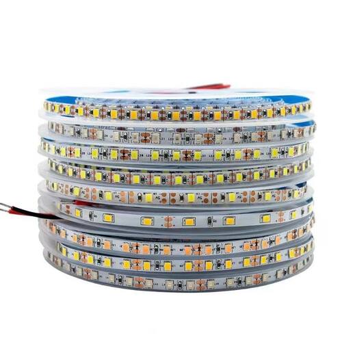 5V2835裸板60珠5mm8mm宽120珠白光暖光红绿蓝黄LED灯条5V5050灯带