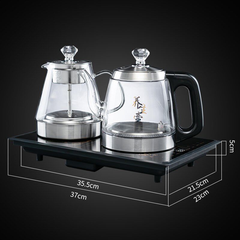 37*23cm电茶炉全自动底部上水涌泉式烧水煮茶壶配件嵌入桌孔36*22