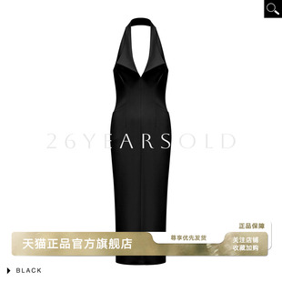 显瘦气质裙女 型连衣裙女长裙修身 26YEARS OLD性感风挂脖露背修身