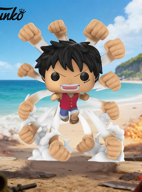 Funko丰高海贼王路飞橡胶机关枪款 航海王手办周边摆件公仔礼物