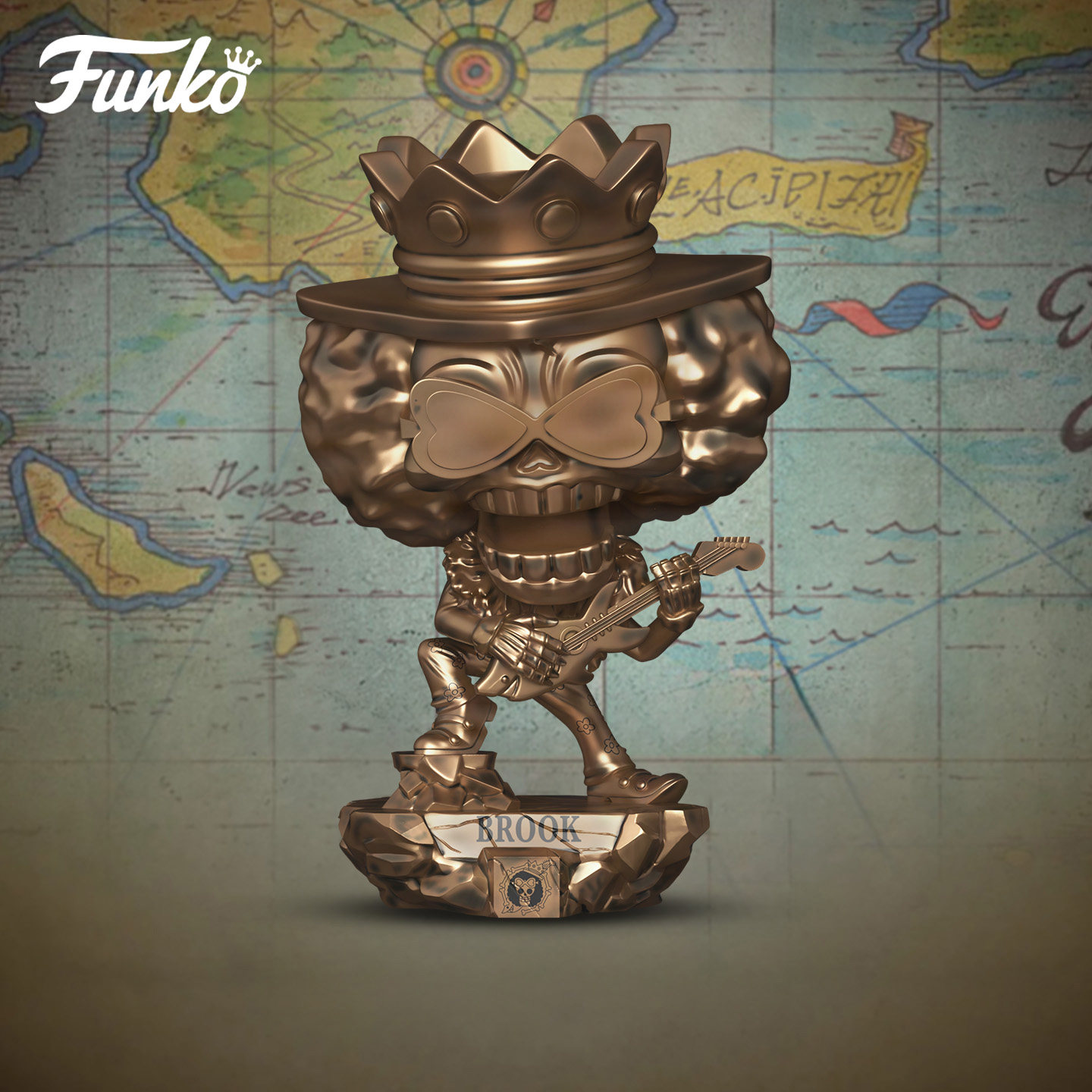 Funko丰高POP海贼王25周年甚平布鲁克航海王雕像潮玩手办摆件礼物