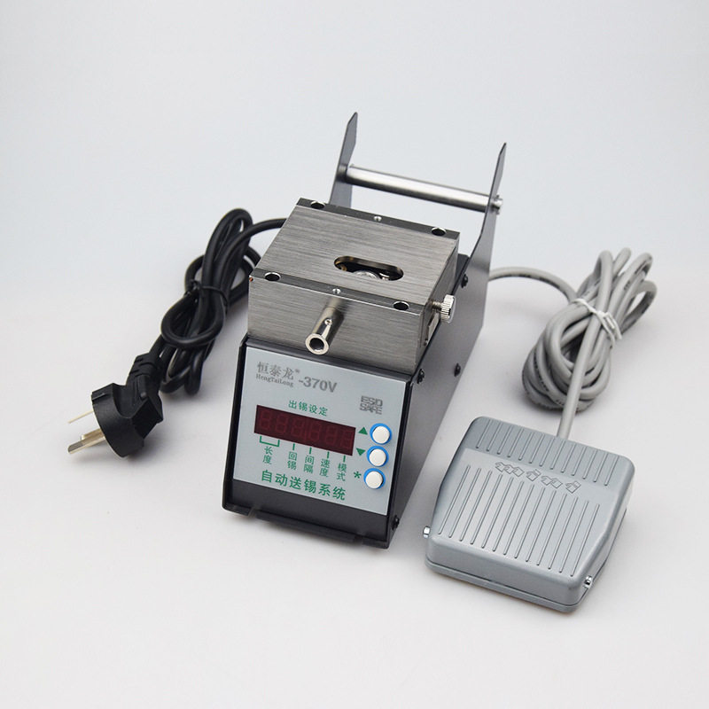 自动破锡机恒泰龙370V 数显功能剖锡机 出锡机送锡机 出锡管