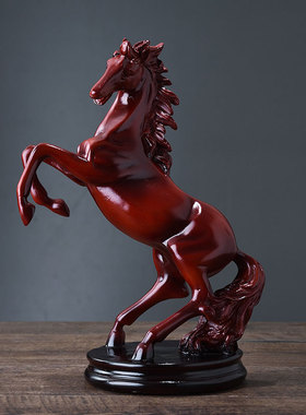 招财马摆件客厅电视柜装饰马到成功书房办公室工艺品桌面酒柜摆设